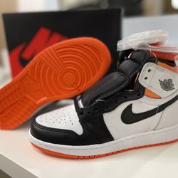Air Jordan Retro 1 Electro Orange Grade School Sizes Brand New 