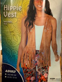 Hippie Vest Adult Halloween Costume SM/MD