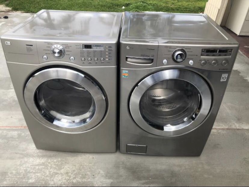 LG Stainless Steel Washer and dryer Set