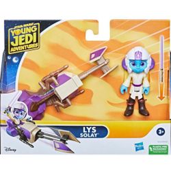 Star Wars Lys Solay Figure & Speeder Bike, Star Wars Toys, Preschool Toys (4"-Scale)
