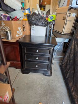 Black Wooden Night stands for sale Good condition Cash only for