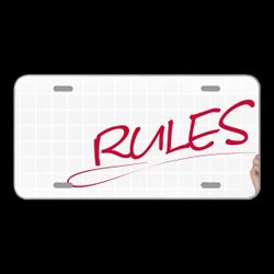 License Plate Novelty Car Front Business Businessman Rules Rule