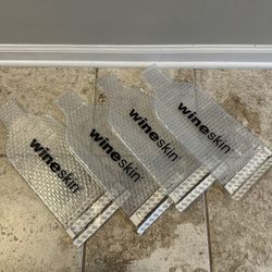 Set of 4 Wine Skin Padded Bottle Protectors for Shipping 