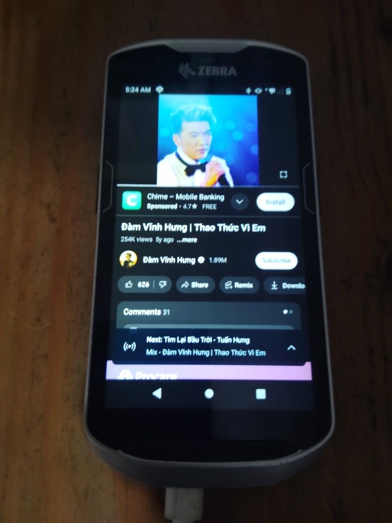 Unlocked Network Zebra Tc57 Mobile Computer Android Scanner Excellent Condition
