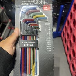 New Icon Metric Hex Wrench Set 13 Pc 