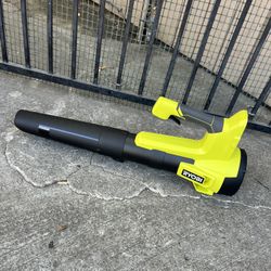  RIOBI ONE+ 18V 100 MPH 350 CFM Cordless Battery Variable-Speed Jet Fan Leaf Blower (Tool Only)