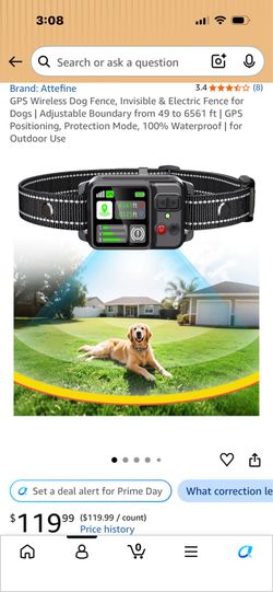 🐾 GPS Wireless Dog Fence & Training Collar – Waterproof – New