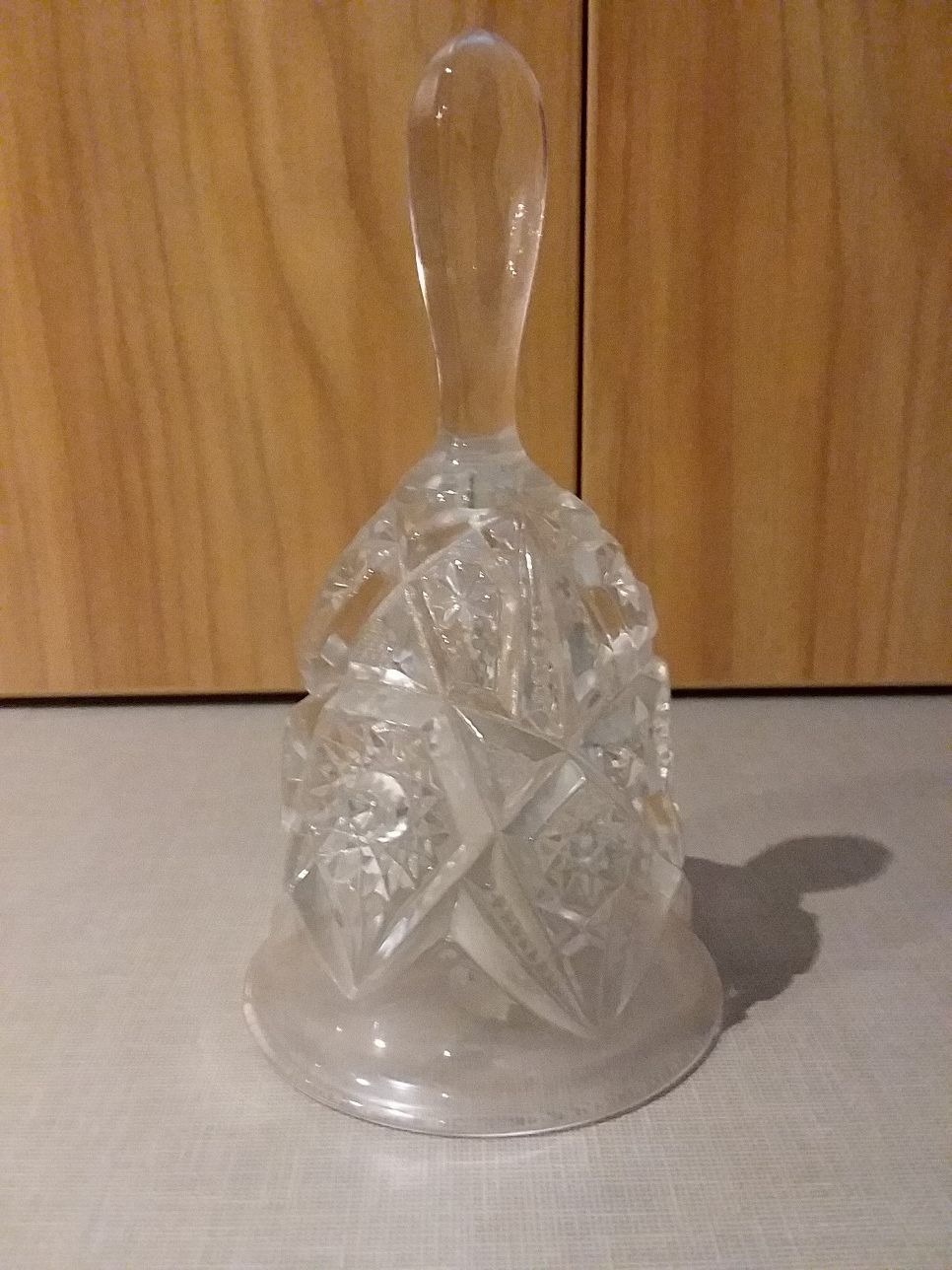 Vintage Feather Notching & Button Clear Bell