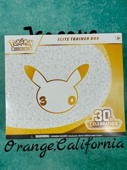 Pokemon 30th Anniversary Celebration Elite Trainer Box ETB Brand New & Sealed
