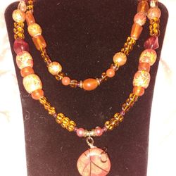 Carnelian Wood Glass Copper 