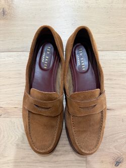 Ted Baker Suede Parliament Penny Loafers Size 11 Men