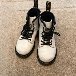 Dr. Martens White Toddler Boots