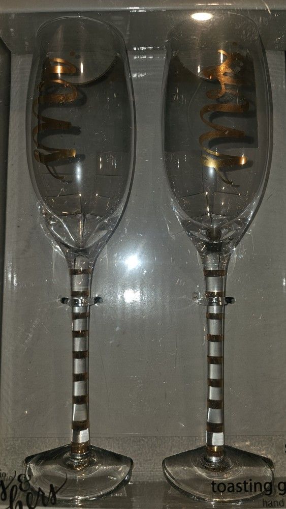 Toasting Glasses And Guest Book