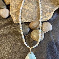 Necklace-Handcrafted 22" Amazonite
