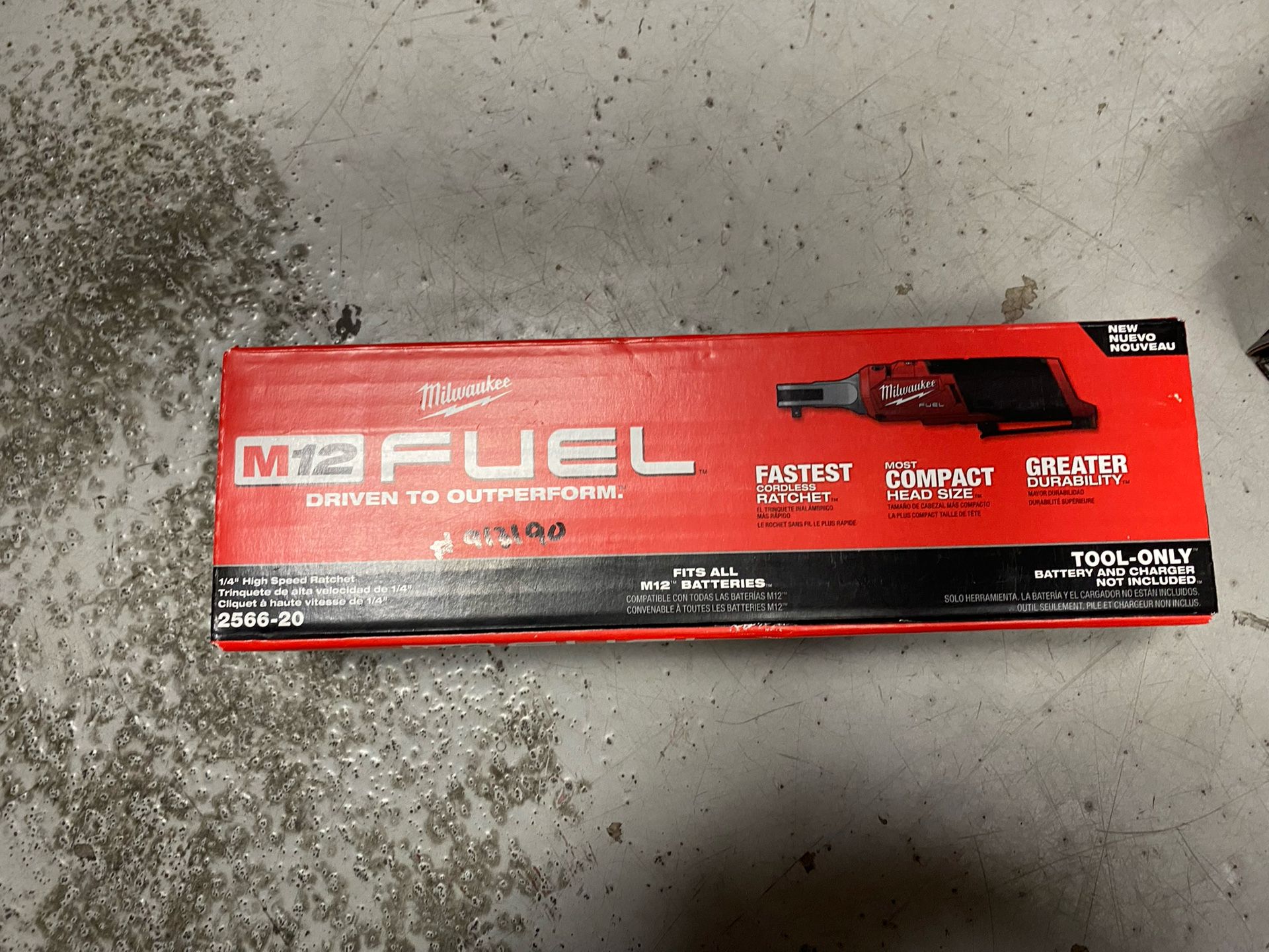 Milwaukee M12 FUEL 12V Lithium-Ion Brushless Cordless High Speed 1/4 in. Ratchet (Tool-Only)