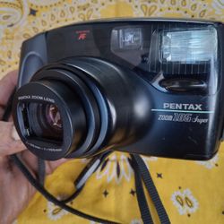 Pentax Zoom 105 Super 35mm Film Point-n-shoot WORKS PERFECTLY 