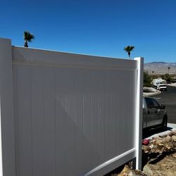 White 6x8ft Vinyl Fence Panel – Durable, Low Maintenance & Stylish!