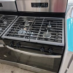 Whirlpool 30" Wide Apartment Size 4 Burner Gas Stove Range Estufa 