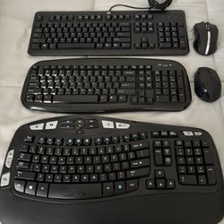 Dell And Logitech keyboards 