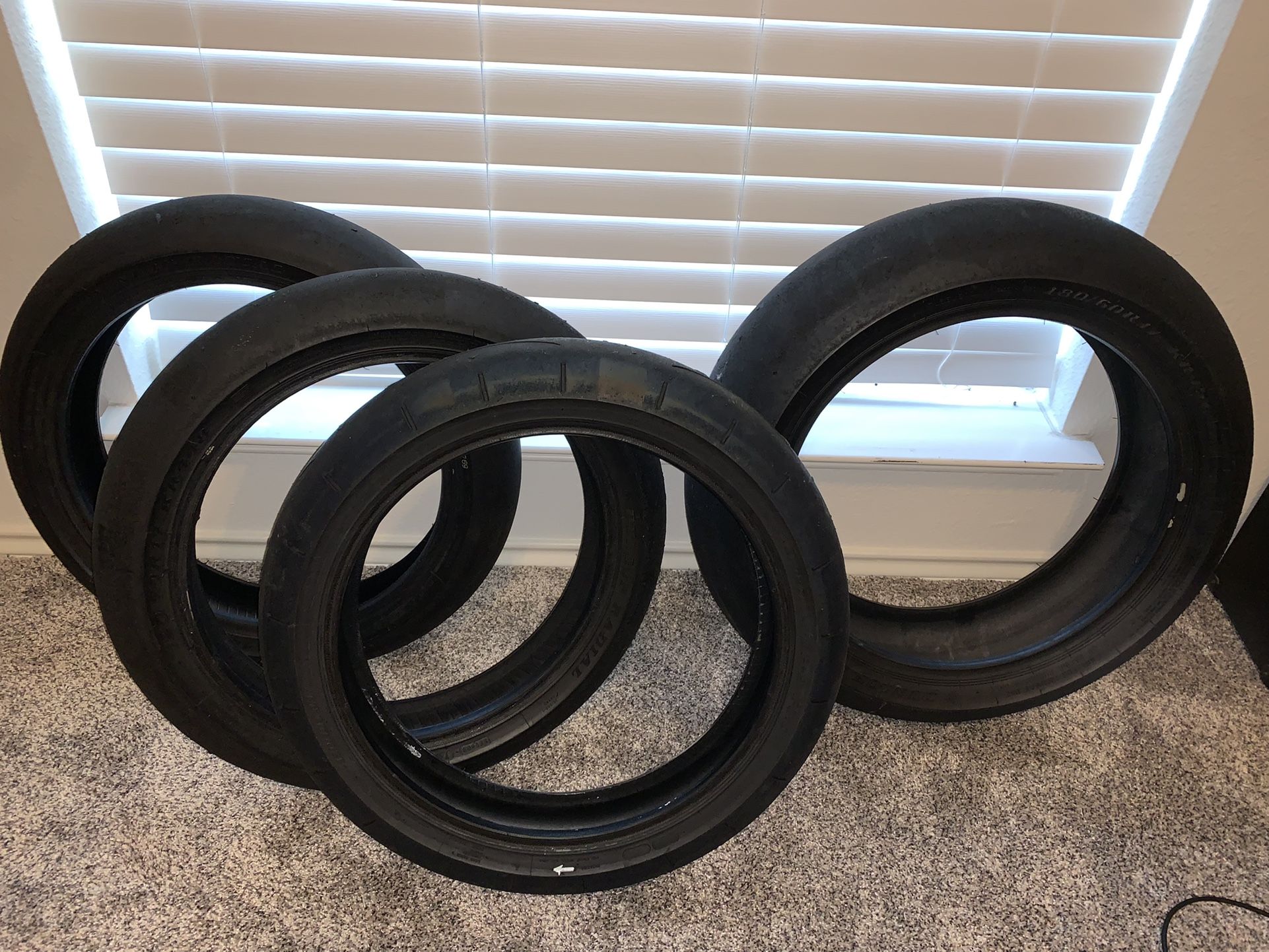 Motorcycle Tires - Dulop racing slicks