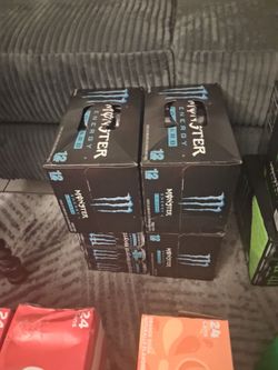 4 12 packs of lo carb monsters