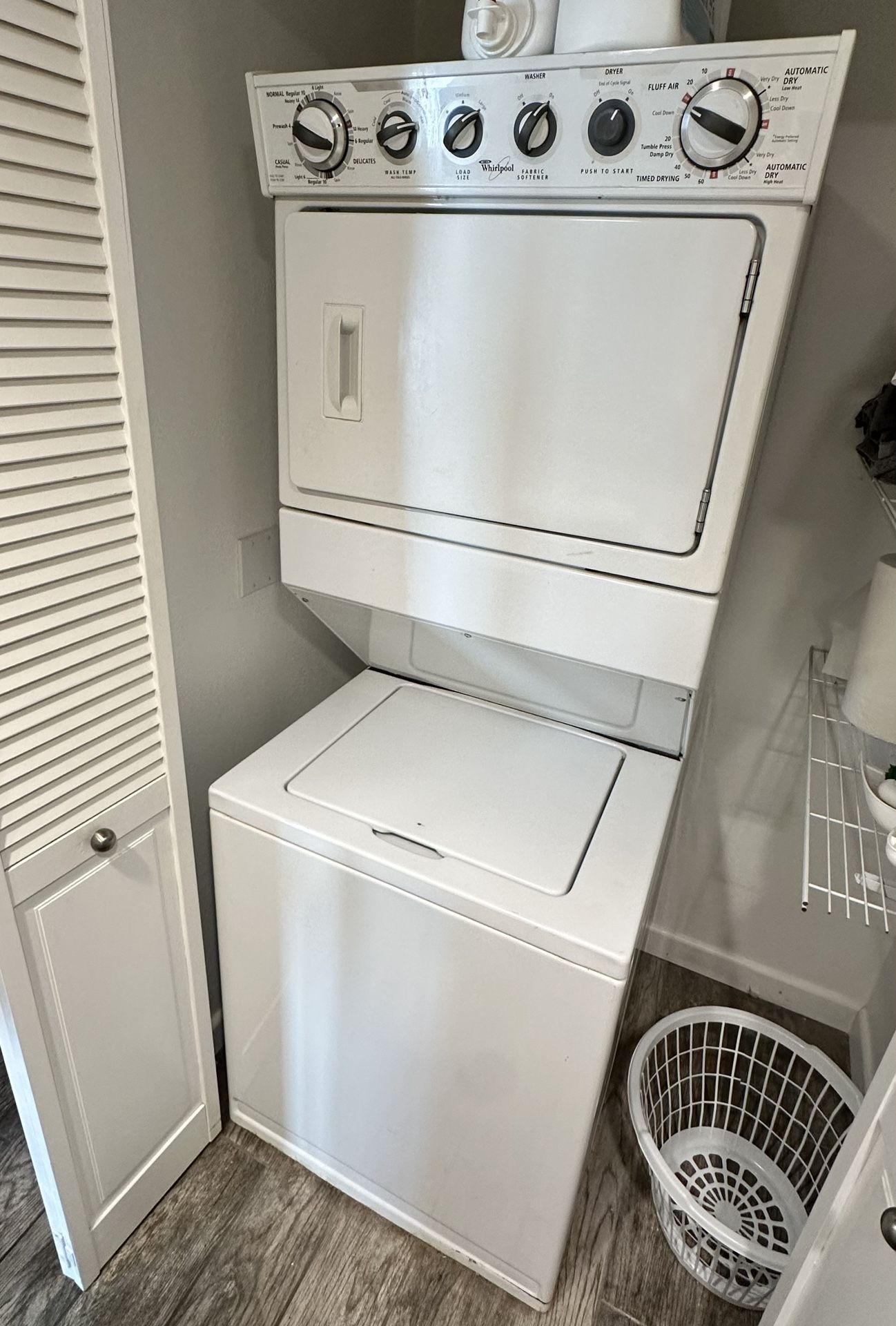 Washer and dryer set