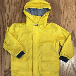 Petit Bateau Organic Cotton Lined Kids Rain Coat 5ans/110cm