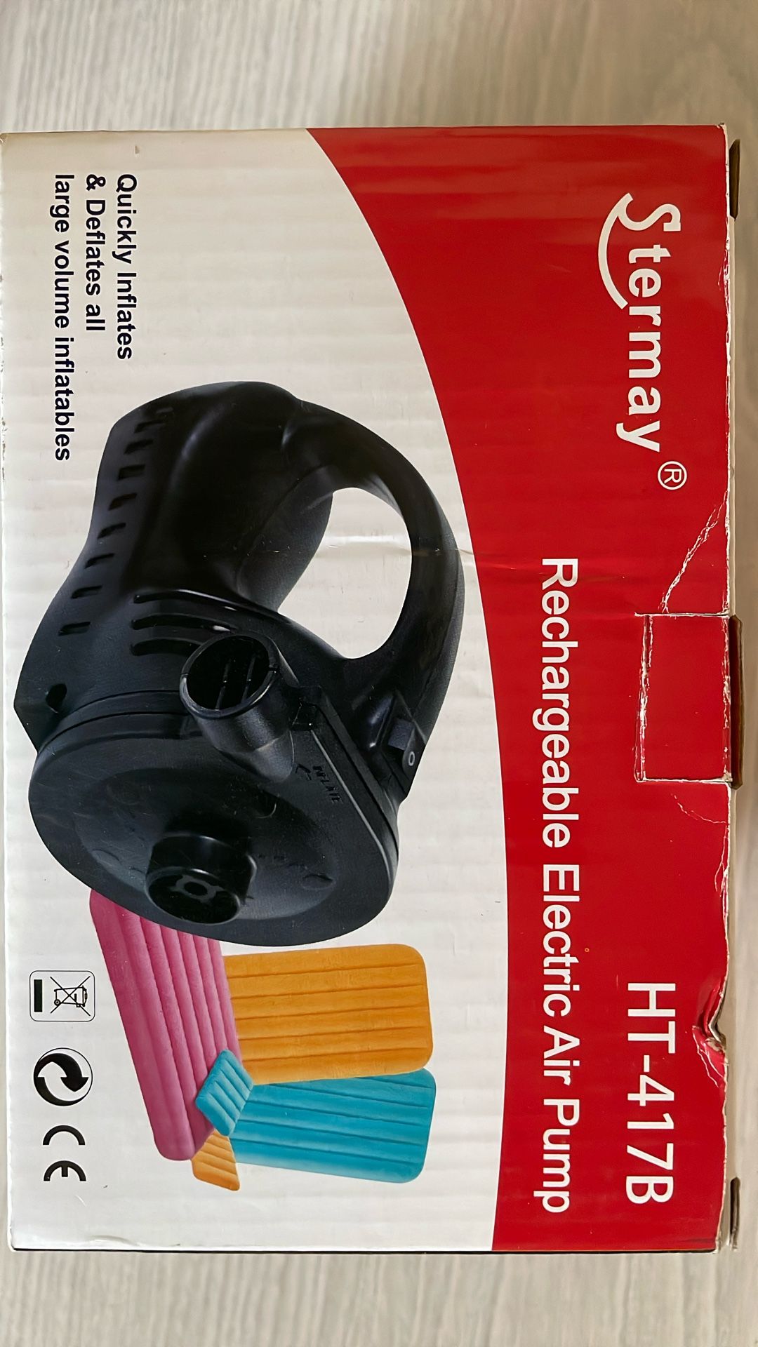 STERMAY HT- 417B RECHARGEABLE ELECTRIC AIR PUMP