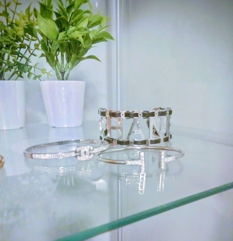 Silver Stackable Bracelets