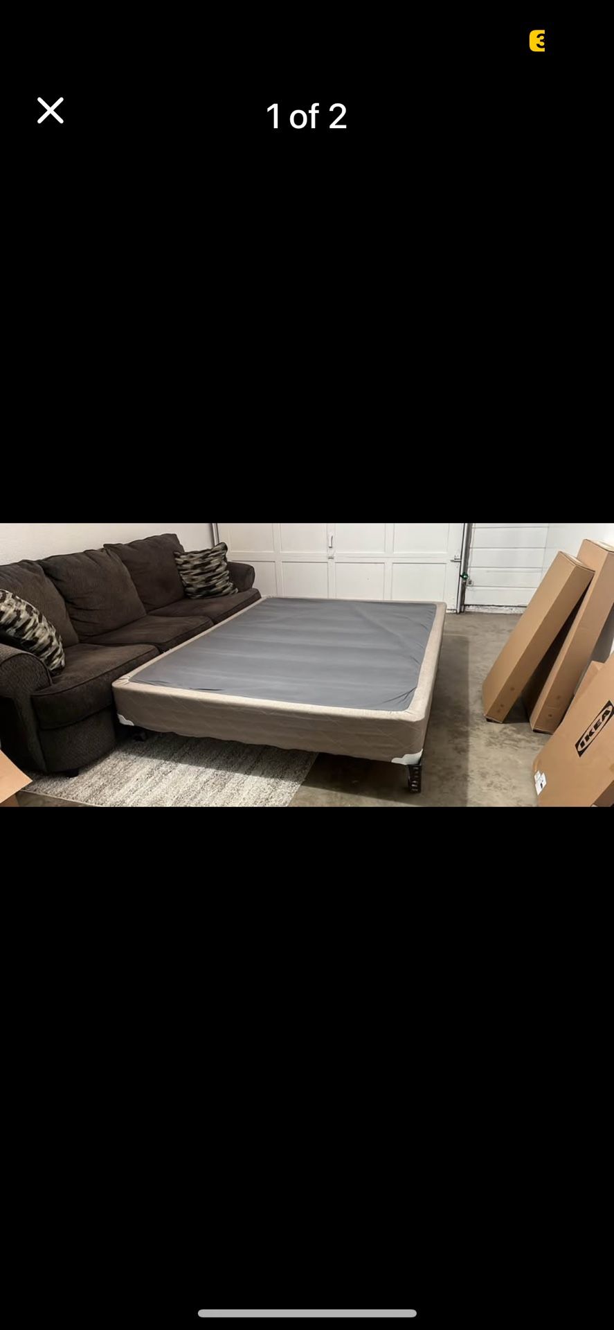 Box Spring And Bedframe
