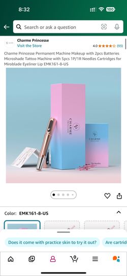 Permanent Machine Make Up- Pink