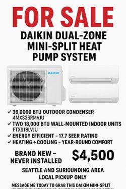 Daikin Dual-Zone Mini-Split Heat Pump