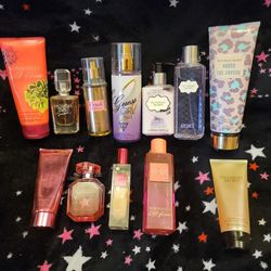 Assortment Of Name Brand Perfumes And Lotions 