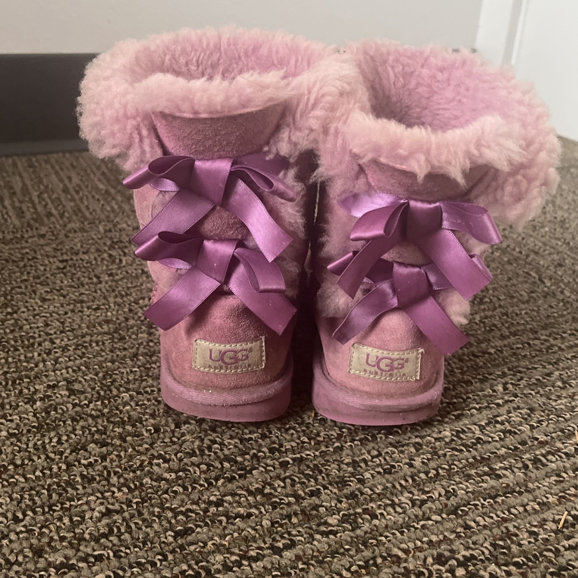 Purple Bailey Bow Uggs