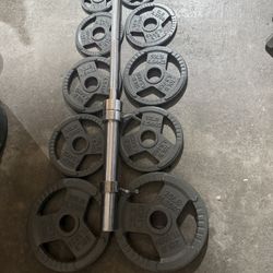 Olympic weights barbell set
