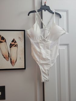 White 1 Pc Swimsuit FREE