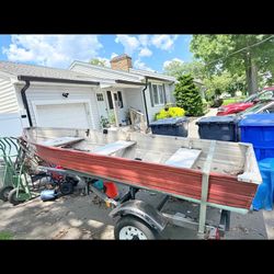 Boat With Tracker Trailer 