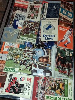 9000 press media football guides 1950s 1960s 70s collection