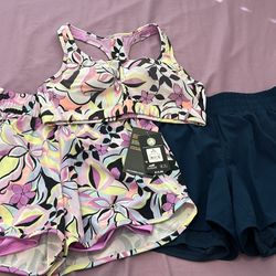 Avia Workout Shorts and Bra Bundle
