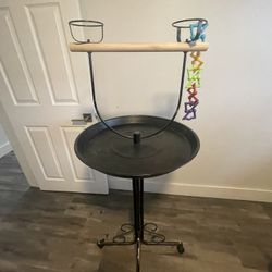 Bird Stand With Wheels 