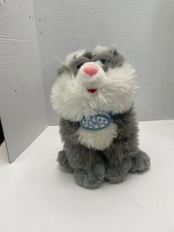 Vintage CATZ Plush Trendmasters Gray Cat Plush Collar not sure if Work 12 inch