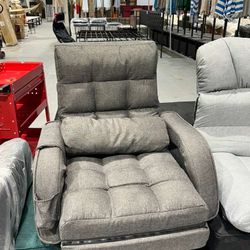 M-Adjustable Floor Chair Folding Lazy Gaming Sofa Chair with Pillow and Storage Bag  $45