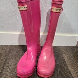 HUNTER Boots Girls Pink Tall SIZE US 2 / UK 1 / EU 33