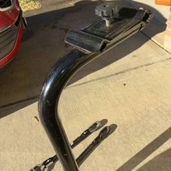 Bike rack with 2 two tube adapters