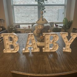 Light Up Baby Sign 