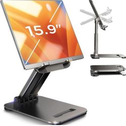 Tablet Stand for iPad, Foldable Holder for Desk, Portable Monitor Stand 4-15.9"