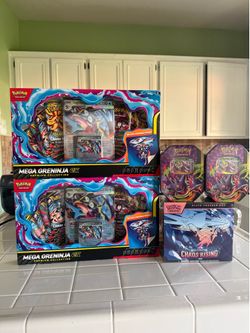 VARIOUS Pokemon Sets - ETB TINS and Mega boxes.