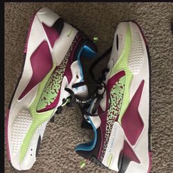 Size 9 Puma RsX Blaster Lace Up Mens White Sneakers Casual Shoes