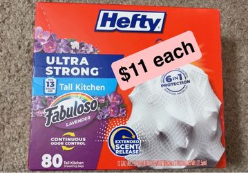 Hefty trash bags