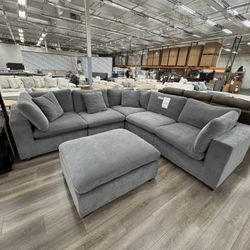 Costco Thomasville Lowell 6pc Dark Gray Modular Sectional